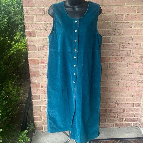 Appleseed's Dresses Appleseeds Petite Corduroy Button Down